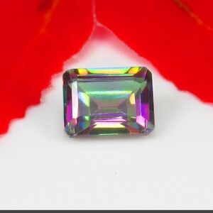 2.84 Ct Natural Rainbow Mystic Topaz Octagon Cut